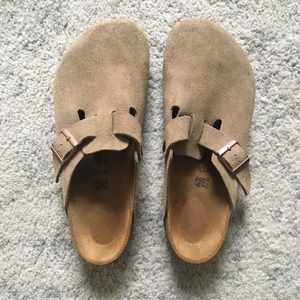 Birkenstock Clogs - Boston Suede Leather